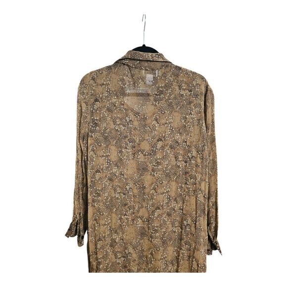 ROBBIE BEE Vintage 2-Piece Printed Dress & Duster Jacket - Size 14 - Picture 6 of 11